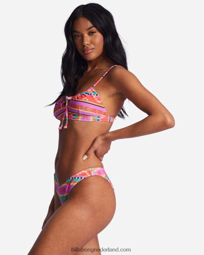 Billabong vrouwen Baja Rising Hike bikinibroekjeheldere papaver 4D20H1485