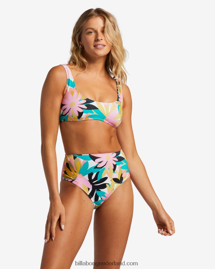 Billabong vrouwen a/div medium bikinibroekjezwart multi 4D20H1273
