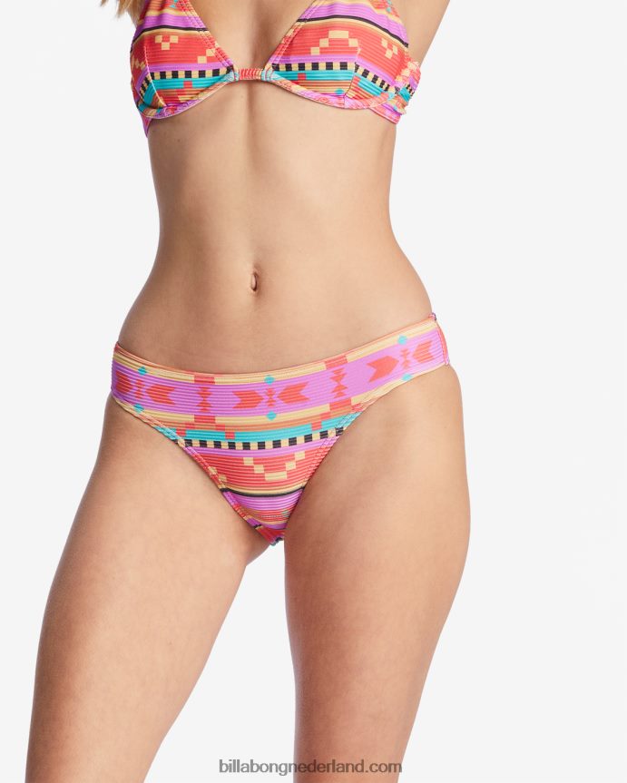 Billabong vrouwen baja rise lowrider bikinibroekjeheldere papaver 4D20H1487
