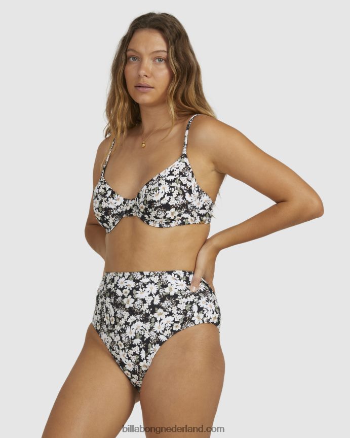 Billabong vrouwen bliss fall hoog retro bikinibroekjezwart 4D20H1598