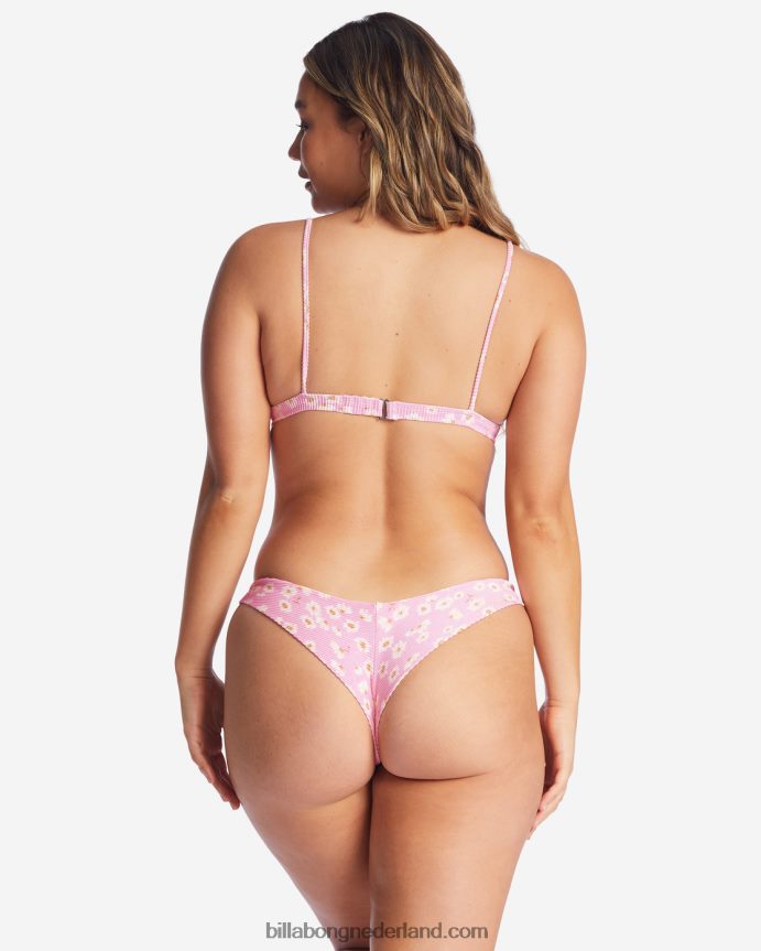 Billabong vrouwen daisy craze tanga laag uitgesneden bikinibroekjeroze dame 4D20H1667
