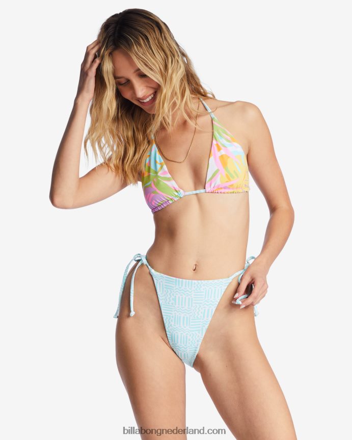 Billabong vrouwen dreamland rev havana omkeerbaar bikinibroekje met gestrikte zijkantenmulti 4D20H1422