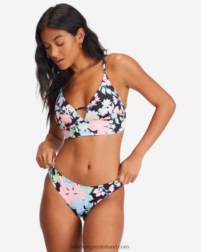 Billabong vrouwen feelin tropical lowrider omkeerbaar laag uitgesneden bikinibroekjemulti 4D20H1725