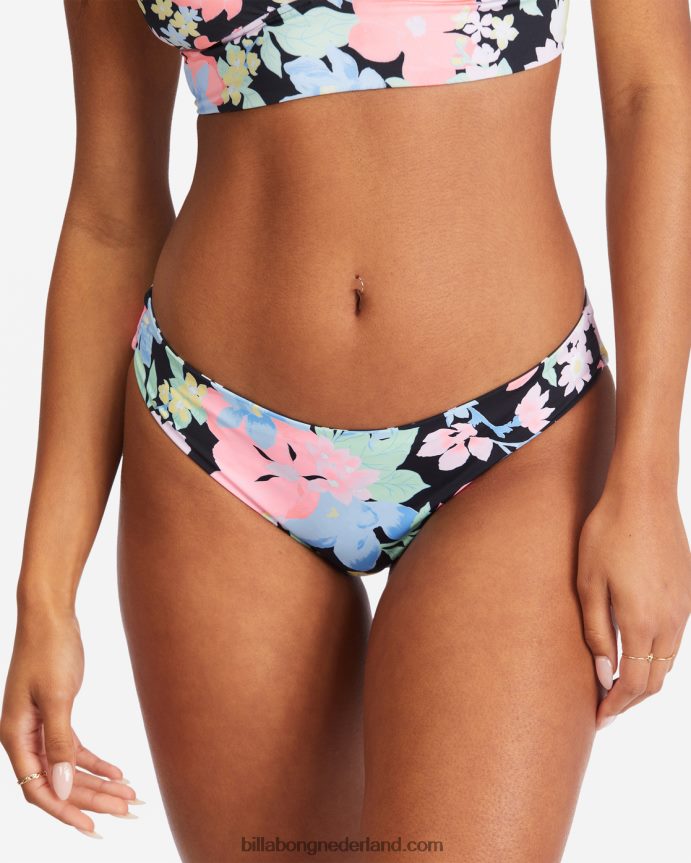 Billabong vrouwen feelin tropical lowrider omkeerbaar laag uitgesneden bikinibroekjemulti 4D20H1725