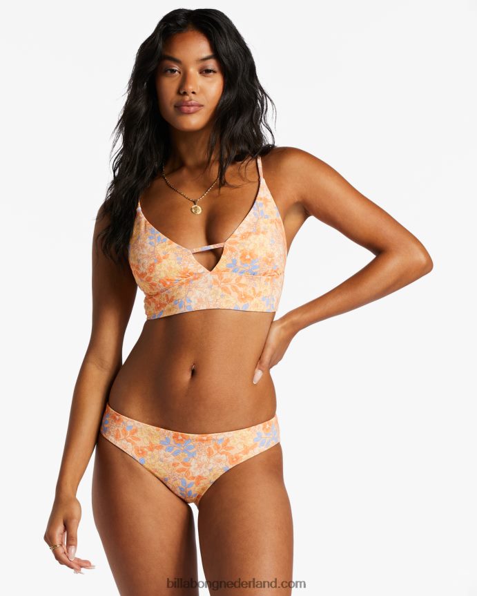 Billabong vrouwen fine by me lowrider omkeerbaar bikinibroekjelichte meloen 4D20H1394
