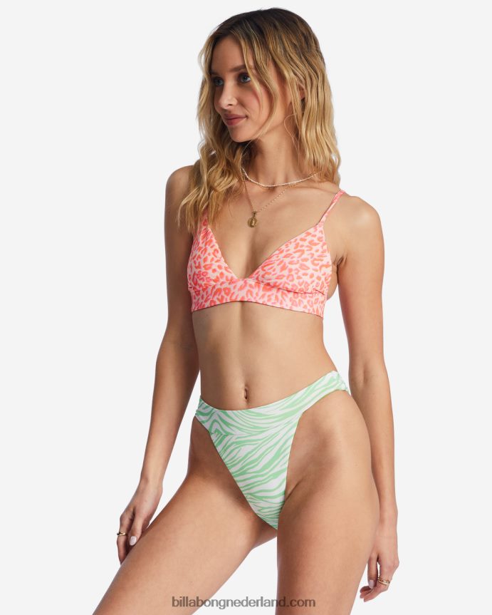 Billabong vrouwen lei low rev banded hike omkeerbaar bikinibroekjemulti 4D20H1462
