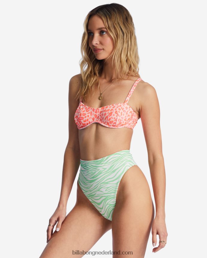 Billabong vrouwen lei low rev rise omkeerbaar bikinibroekjemulti 4D20H1464