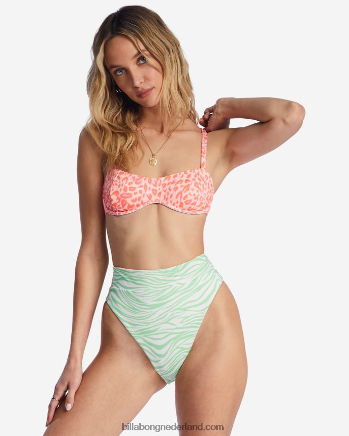 Billabong vrouwen lei low rev rise omkeerbaar bikinibroekjemulti 4D20H1464