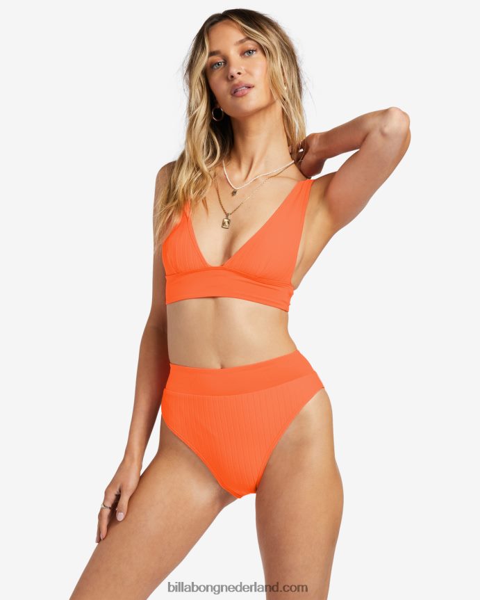 Billabong vrouwen line up bikinibroekjepoppin perzik 4D20H1232