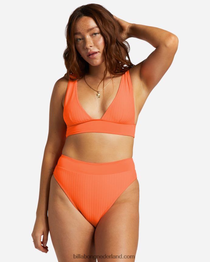 Billabong vrouwen line up bikinibroekjepoppin perzik 4D20H1232