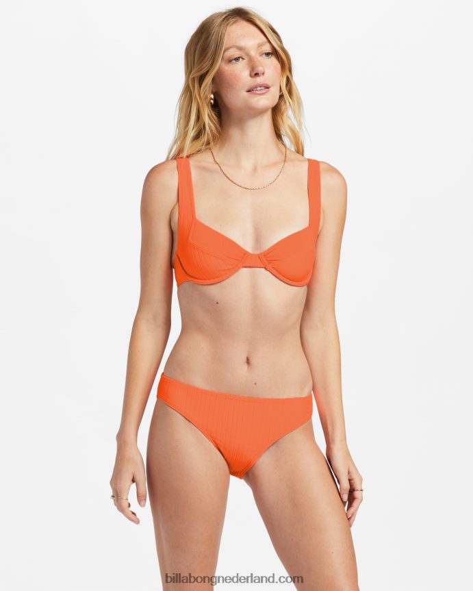 Billabong vrouwen line-up lowrider bikinibroekjepoppin perzik 4D20H1409