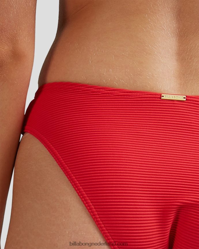 Billabong vrouwen lovedays bondi bikinibroekje - steph claire smithfeest rood 4D20H1748