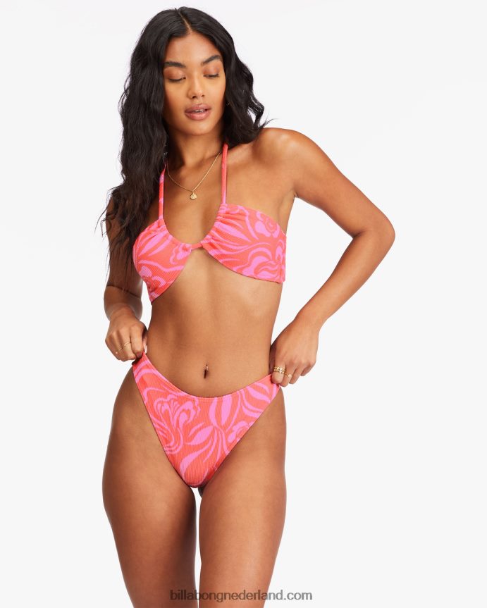 Billabong vrouwen she's a trip havana bikinibroekjevintage koraal 4D20H1552