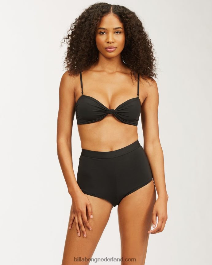 Billabong vrouwen sol searcher avalon bikinibroekjezwarte kiezelsteen 4D20H1722