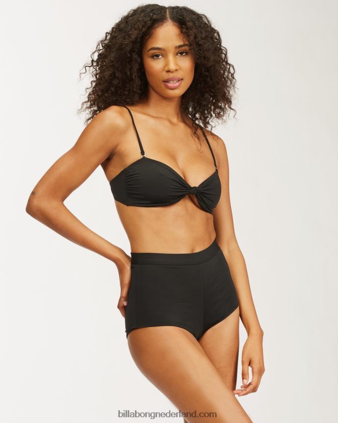Billabong vrouwen sol searcher avalon bikinibroekjezwarte kiezelsteen 4D20H1722