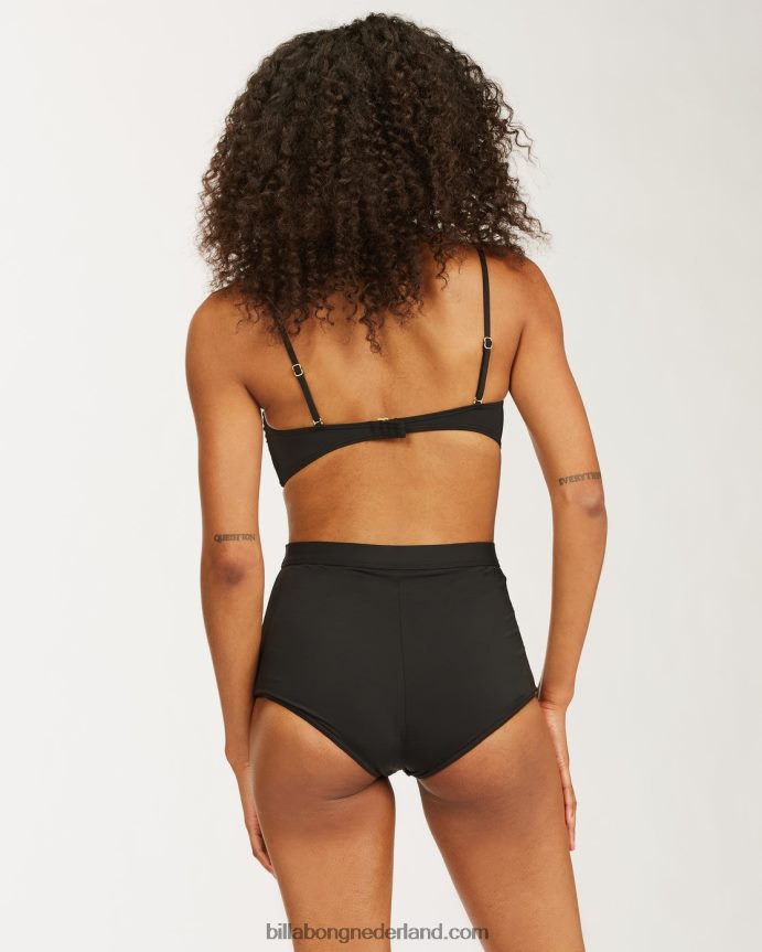 Billabong vrouwen sol searcher avalon bikinibroekjezwarte kiezelsteen 4D20H1722