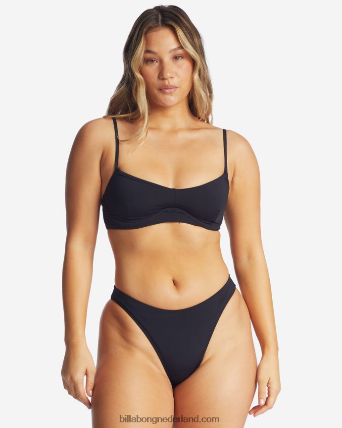 Billabong vrouwen sol searcher havana schraal bikinibroekjezwarte kiezelsteen 4D20H1318