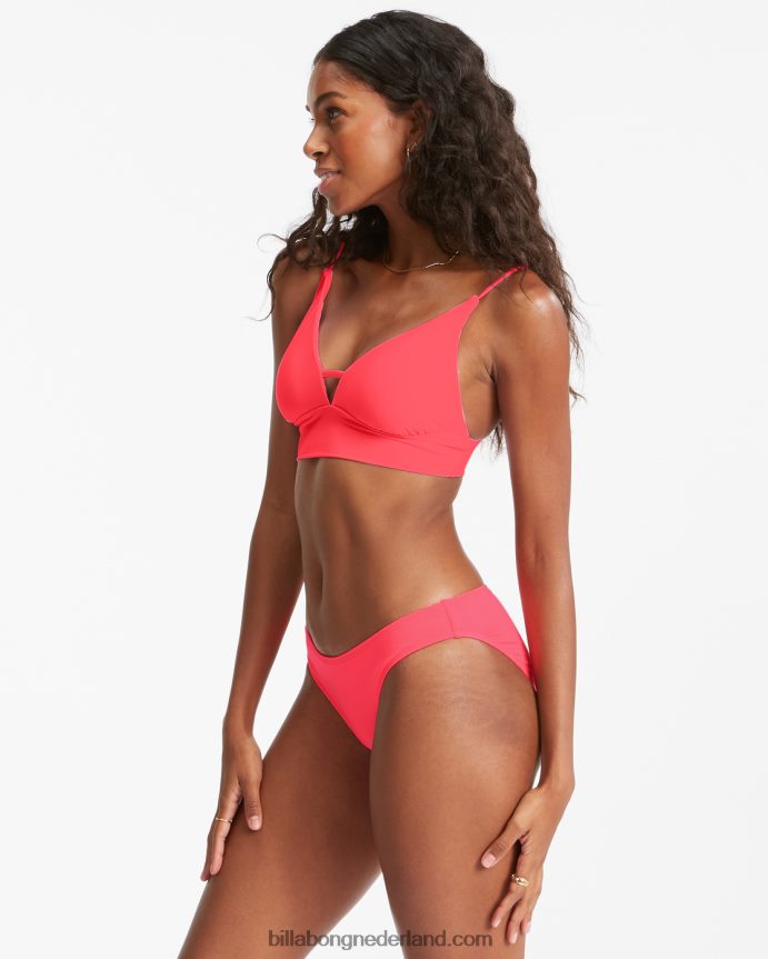 Billabong vrouwen sol searcher lowrider bikinibroekjekoraal droom 4D20H1615