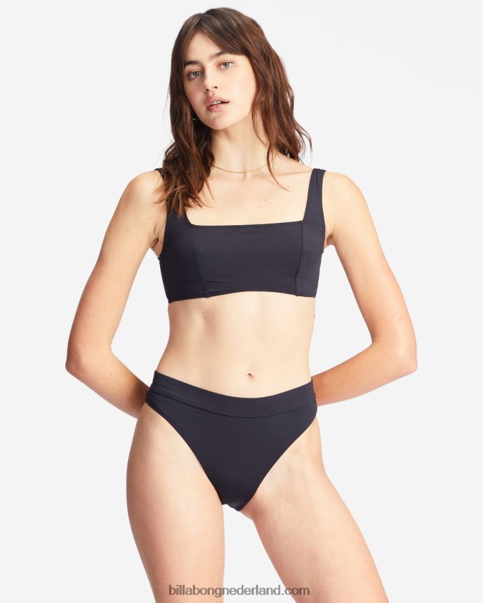 Billabong vrouwen sol searcher maui rider bikinibroekjezwarte kiezelsteen 4D20H1687