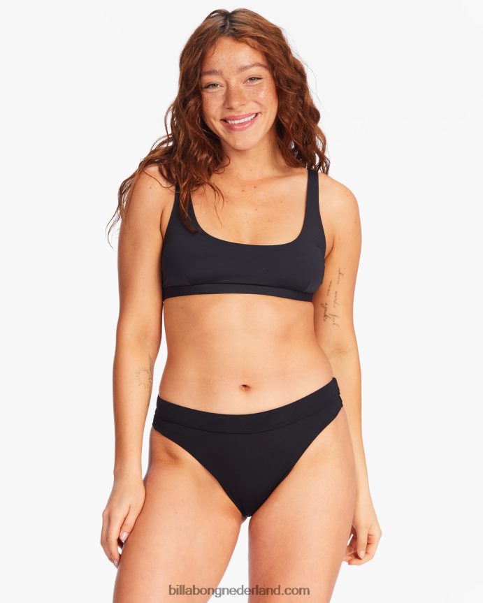 Billabong vrouwen sol searcher maui rider bikinibroekjezwarte kiezelsteen 4D20H1687