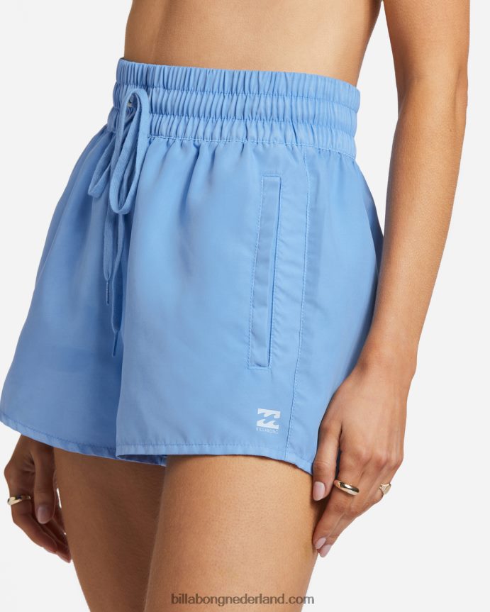 Billabong vrouwen sol searcher nieuwe zwemshort met elastische taillezomerse hemel 4D20H1330