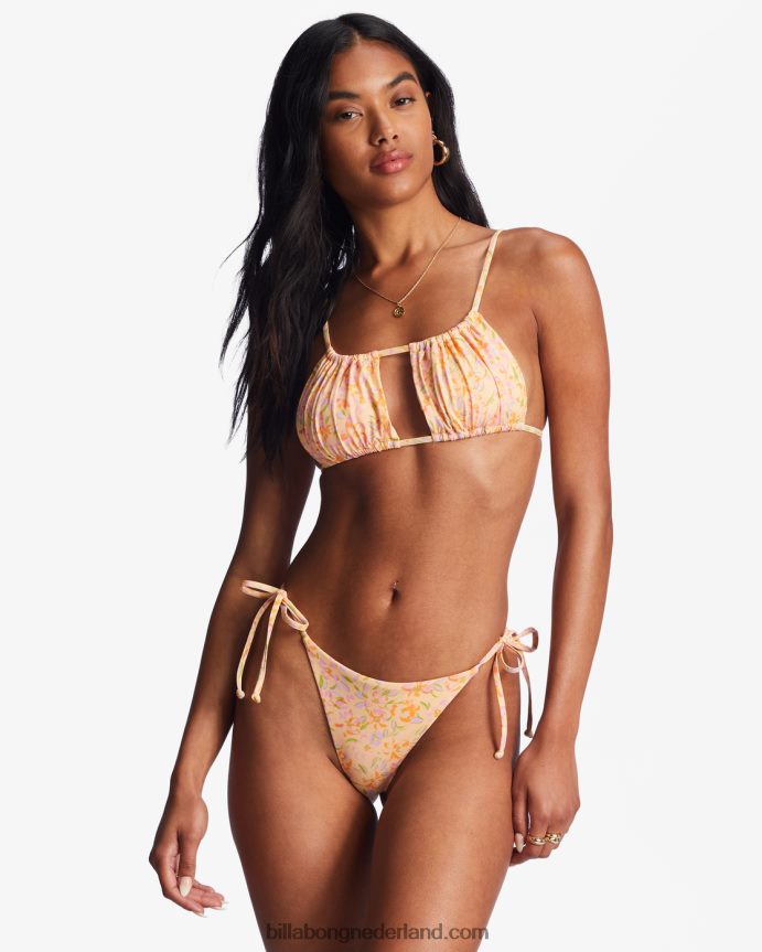 Billabong vrouwen sweet oasis maya bikinibroekje met gestrikte zijkantengewassen nektar 4D20H1417