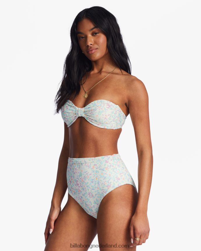 Billabong vrouwen sweet oasis tanlines hoog retro bikinibroekjezout kristal 4D20H1412