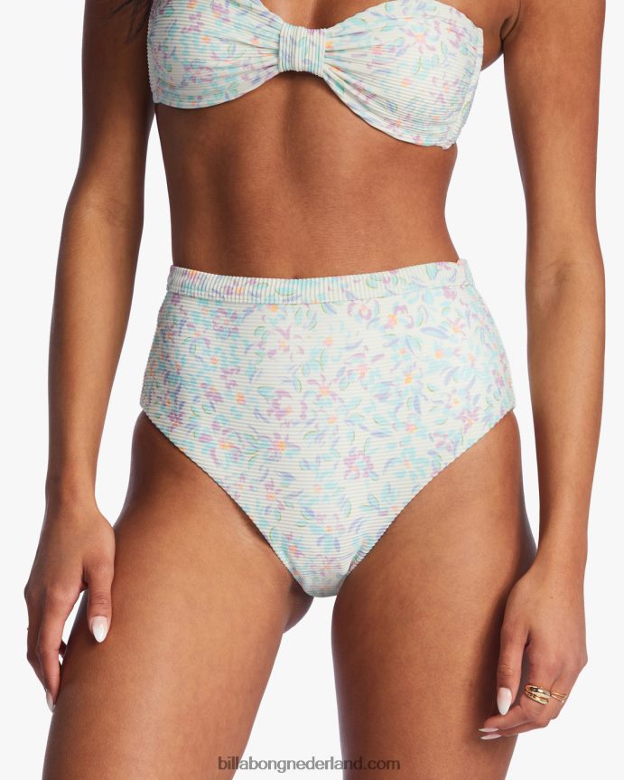 Billabong vrouwen sweet oasis tanlines hoog retro bikinibroekjezout kristal 4D20H1412