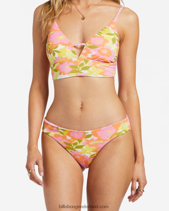 Billabong vrouwen zomer folk omkeerbaar medium bikinibroekjemulti 4D20H1179