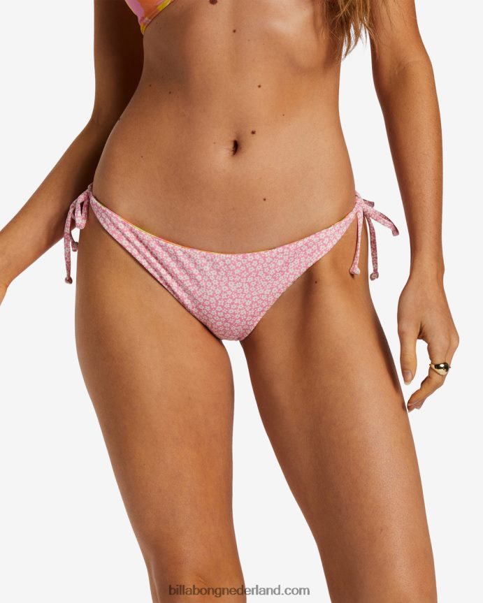 Billabong vrouwen zomer folk omkeerbaar medium bikinibroekjemulti 4D20H1181