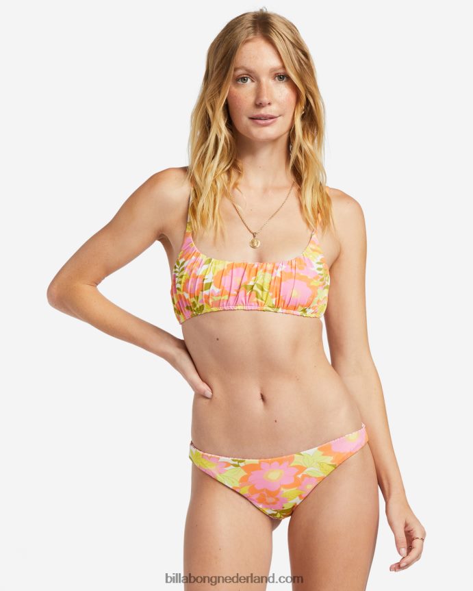 Billabong vrouwen zomer folk omkeerbaar schraal bikinibroekjemulti 4D20H1182