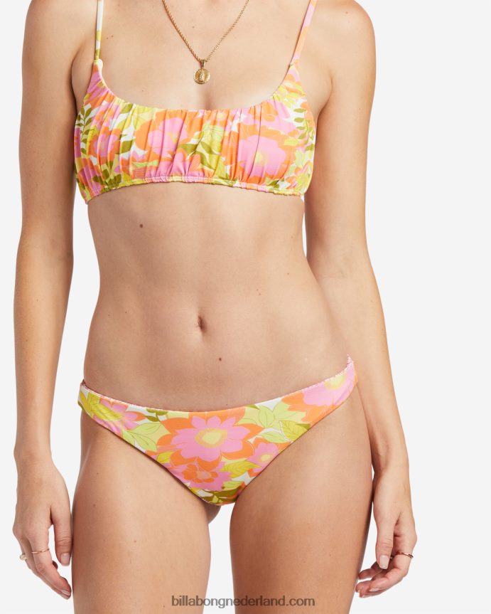 Billabong vrouwen zomer folk omkeerbaar schraal bikinibroekjemulti 4D20H1182