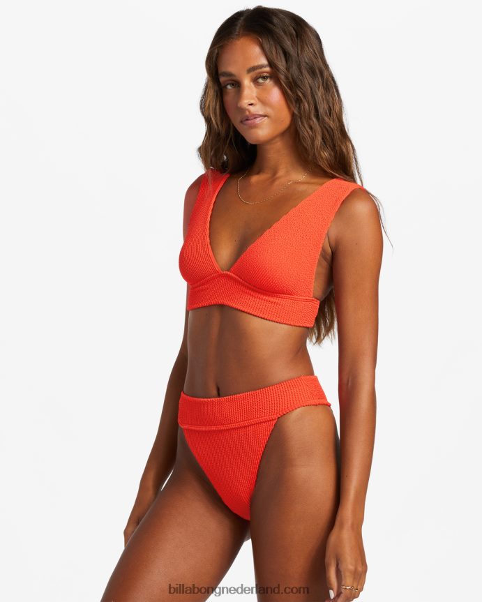Billabong vrouwen zomer hoog aruba bikinibroekjerode aloha 4D20H1255