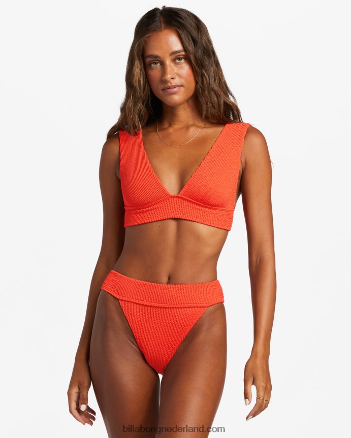 Billabong vrouwen zomer hoog aruba bikinibroekjerode aloha 4D20H1255
