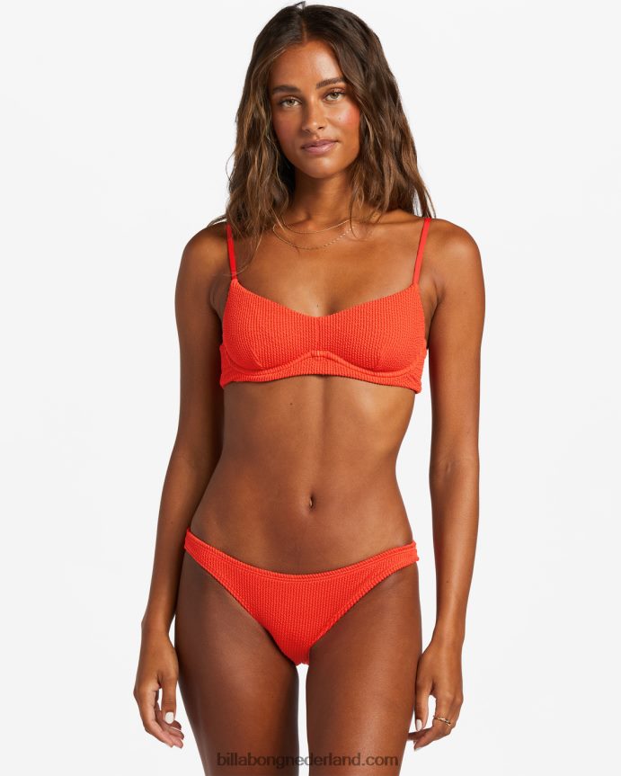 Billabong vrouwen zomer hoog tropisch bikinibroekjerode aloha 4D20H1253