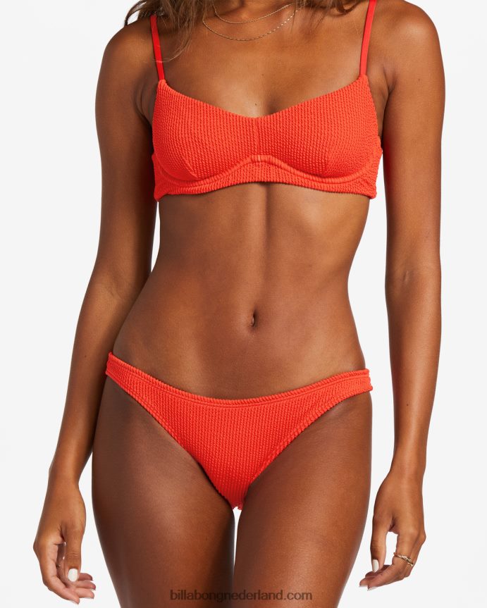 Billabong vrouwen zomer hoog tropisch bikinibroekjerode aloha 4D20H1253