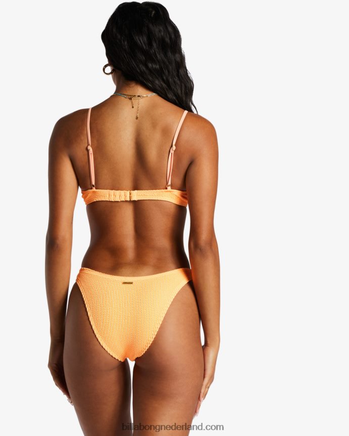 Billabong vrouwen zomerse high-hike bikinibroekjespittige mandarijn 4D20H1396