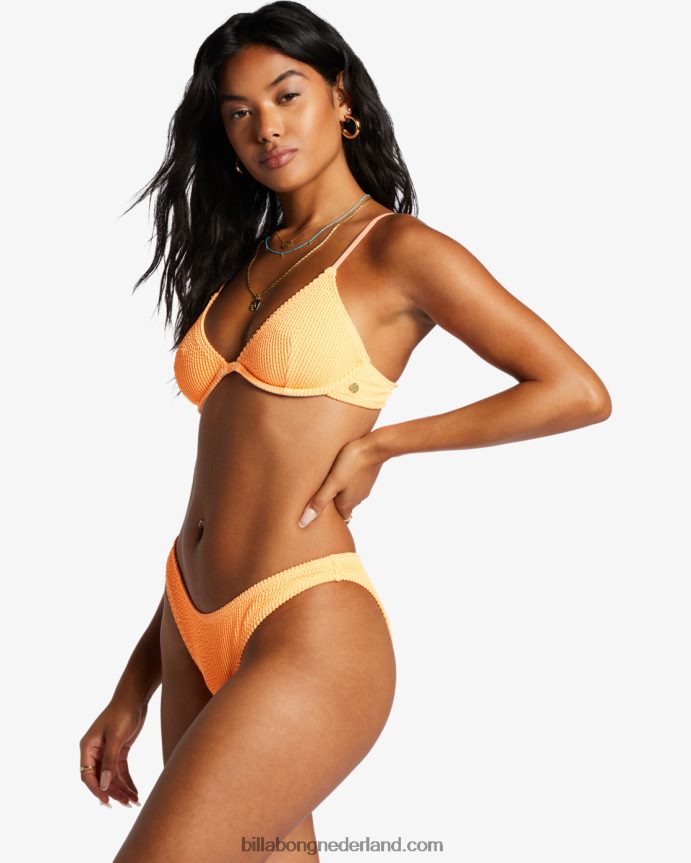 Billabong vrouwen zomerse high-hike bikinibroekjespittige mandarijn 4D20H1396