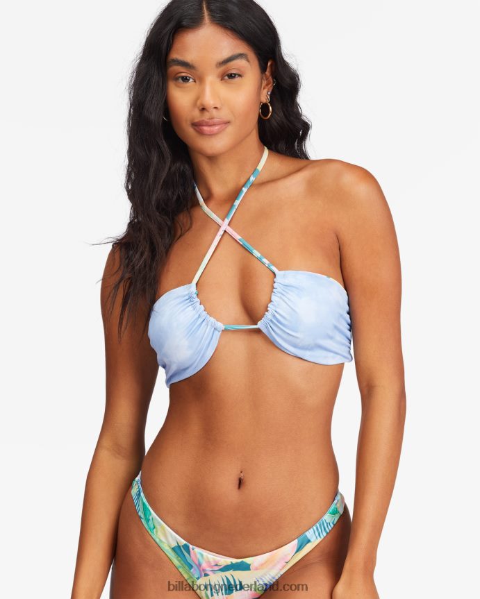 Billabong vrouwen Rides and Tides omkeerbare bandeau bikinitopmulti 4D20H1534