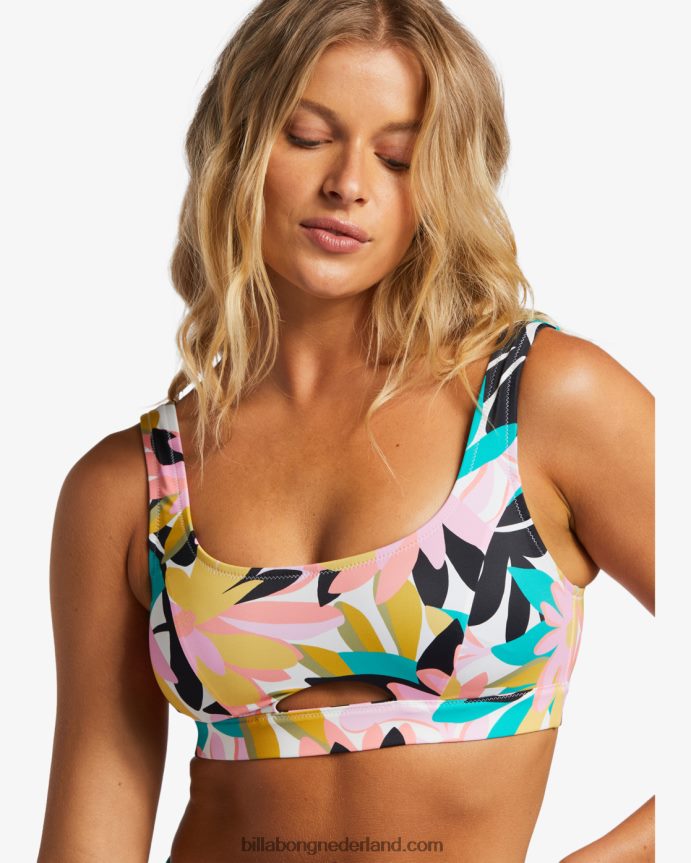 Billabong vrouwen a/div full tank tot 50 bikinitopzwart multi 4D20H1270