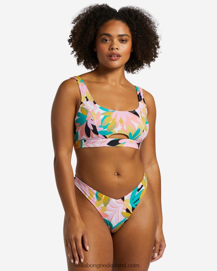 Billabong vrouwen a/div full tank tot 50 bikinitopzwart multi 4D20H1270