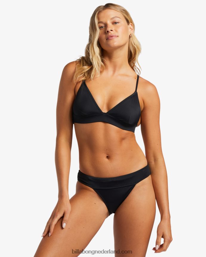 Billabong vrouwen a/div triangelbikinitop met bandjeszwart 4D20H1283