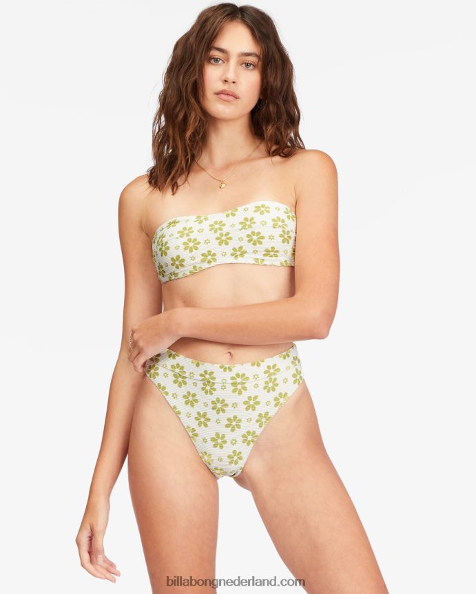 Billabong vrouwen bikinitopje met madeliefjeskettingzout kristal 4D20H1554