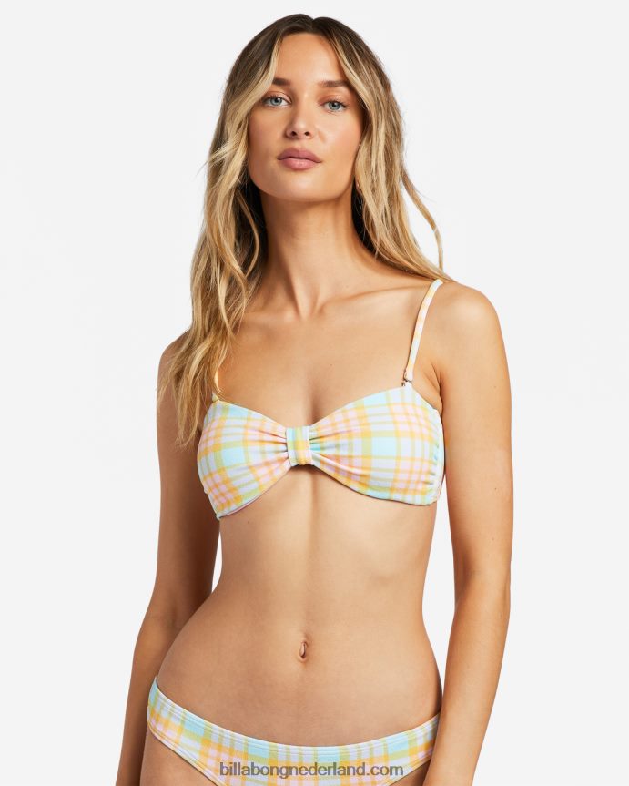 Billabong vrouwen check please bandeau bikinitopmulti 4D20H1172
