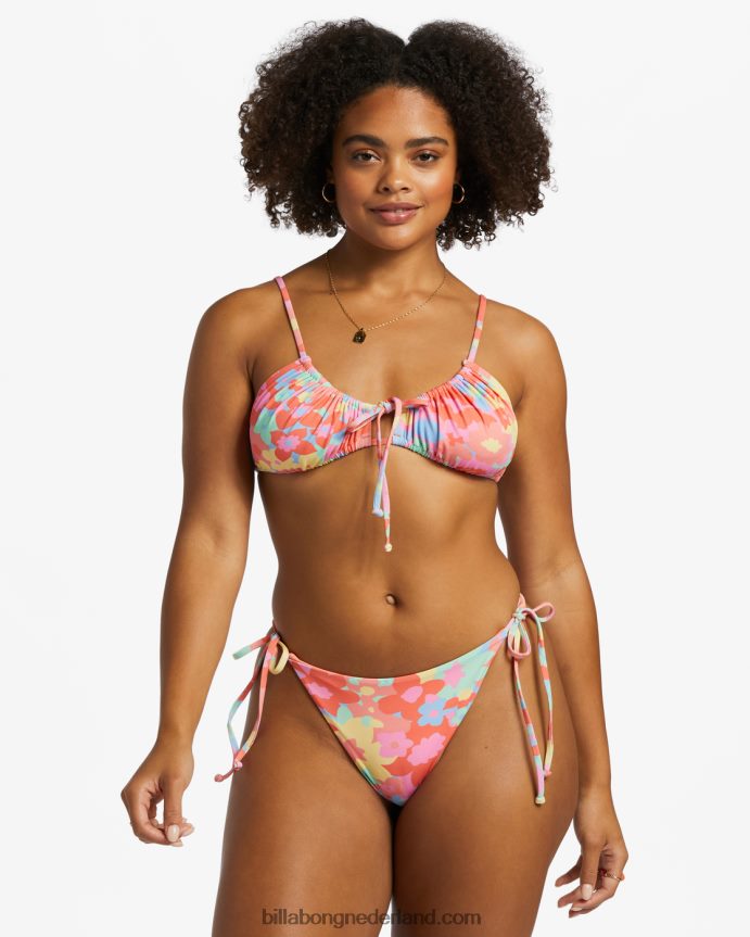 Billabong vrouwen coast is clear triangelbikinitop met ruchesmulti 4D20H1202