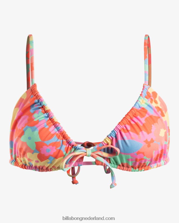 Billabong vrouwen coast is clear triangelbikinitop met ruchesmulti 4D20H1202