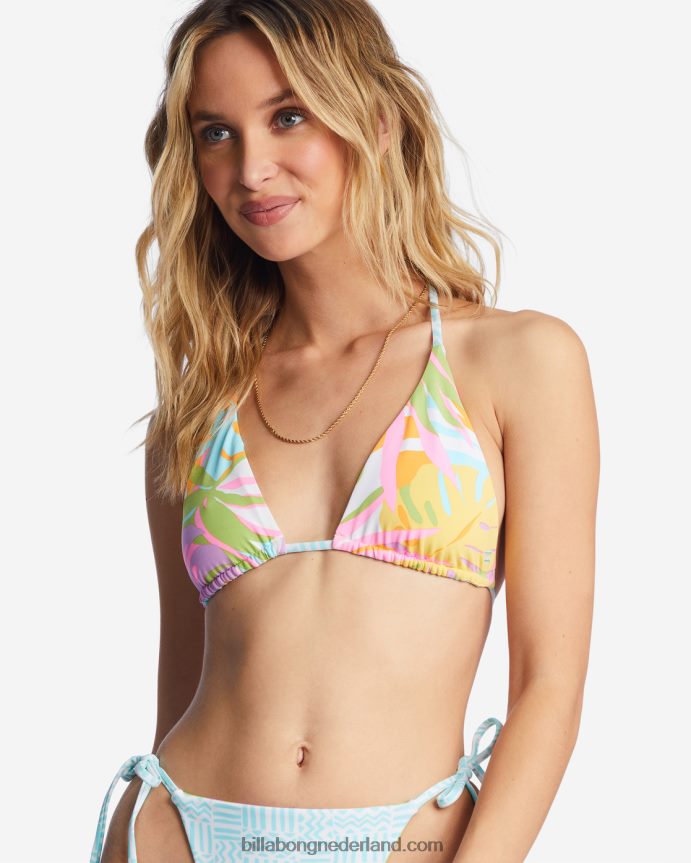 Billabong vrouwen dreamland rev multi omkeerbare triangelbikinitopmulti 4D20H1286