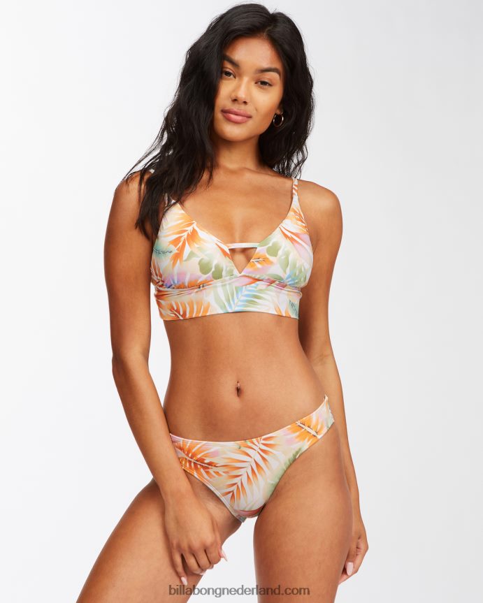Billabong vrouwen eiland roepende bikinitop met v-halszout kristal 4D20H1657