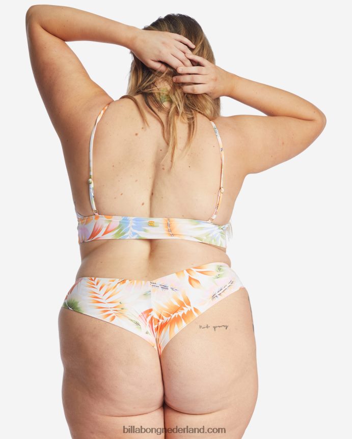 Billabong vrouwen eiland roepende bikinitop met v-halszout kristal 4D20H1657