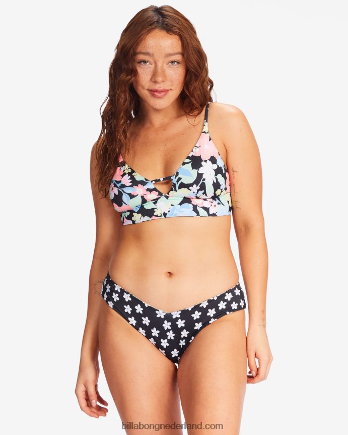 Billabong vrouwen feelin tropische cami omkeerbare bikinitop met v-halsmulti 4D20H1724